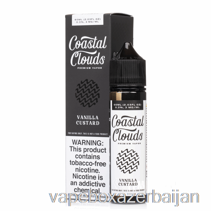 Vape Box Azerbaijan Vanilla Custard - Coastal Clouds Co. - 60mL 3mg